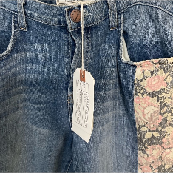 Current/Elliott The uneven original straight floral jeans - Picture 5 of 11